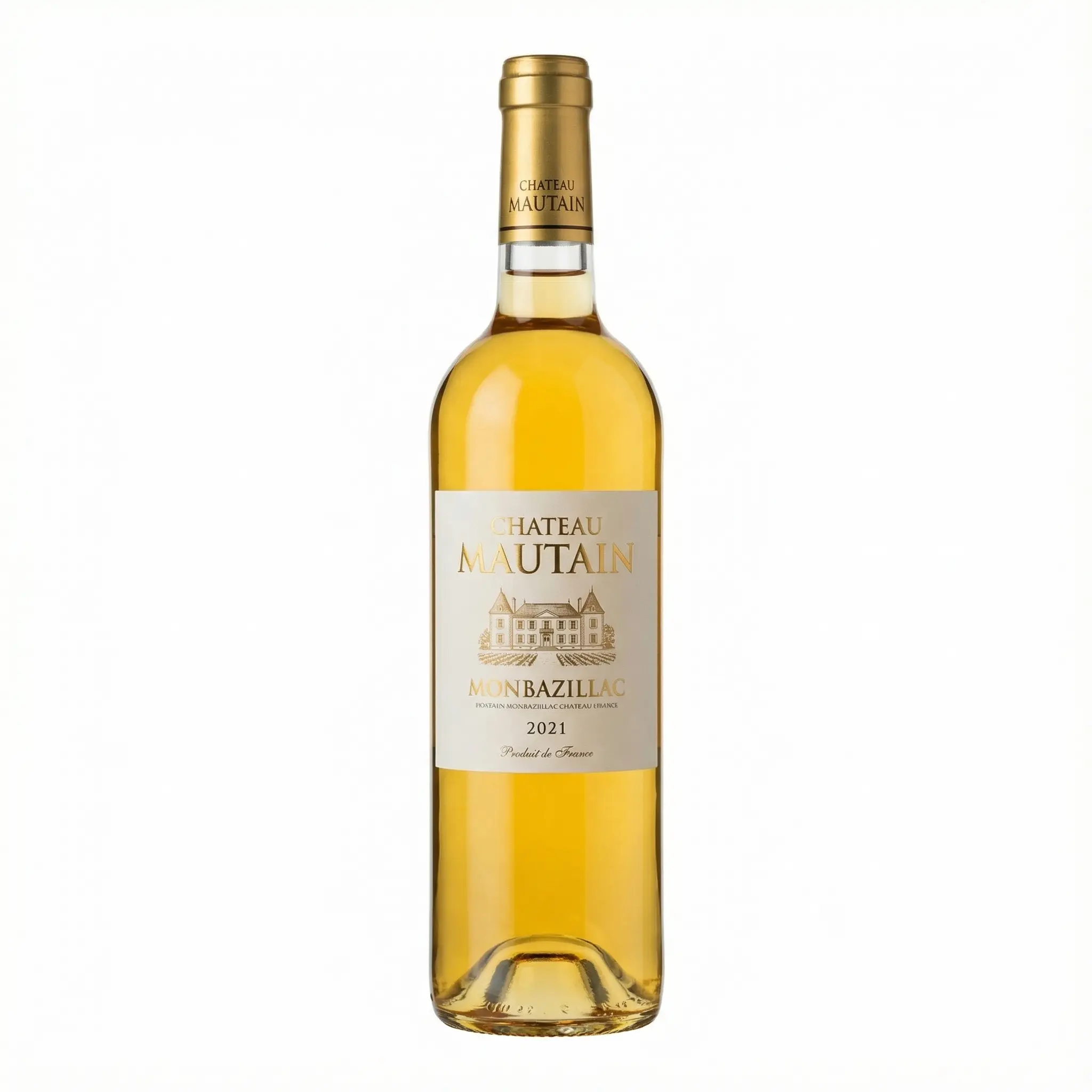 vin blanc Montbazillac Cameroun bouteille dorée moelleux